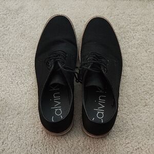 Calvin Klein Men's Black Oxfords
